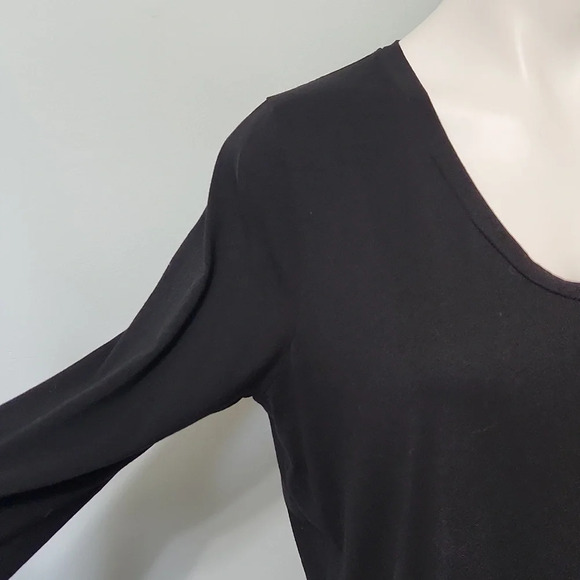 J. Crew Black Pleated Bottom Top - Picture 5 of 13